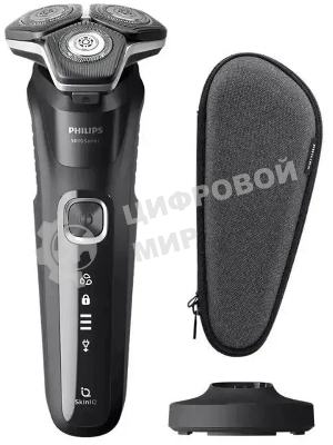 Бритва электрическая Philips Тип роторная/Электропитание от аккумулятора/Время автономной работы 60 мин. коричневый S5898/35
