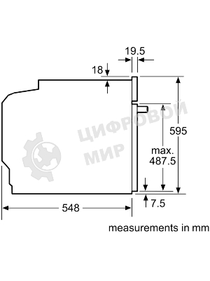 Духовой шкаф электрический Bosch HMG978NB1 черный