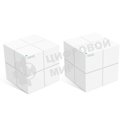Маршрутизатор Tenda nova MW6 (2 роутера) АС1200 Двухдиапазонная Wi-Fi Mesh система, 2 порта gigabit ethernet RJ45