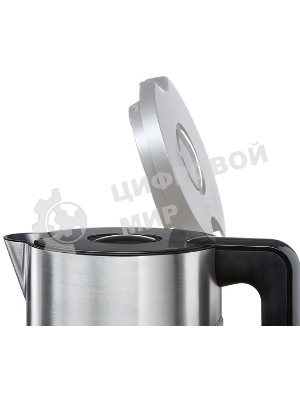 Чайник электрический Bosch TWK8613 1.5 л, 2400 Вт, черный/серебристый (корпус: нержавеющая сталь)