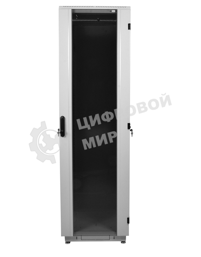 Шкаф телекоммуникационный напольный 33U (600x800) дверь стекло, черный (ШТК-М-33.6.8-1ААА-9005)