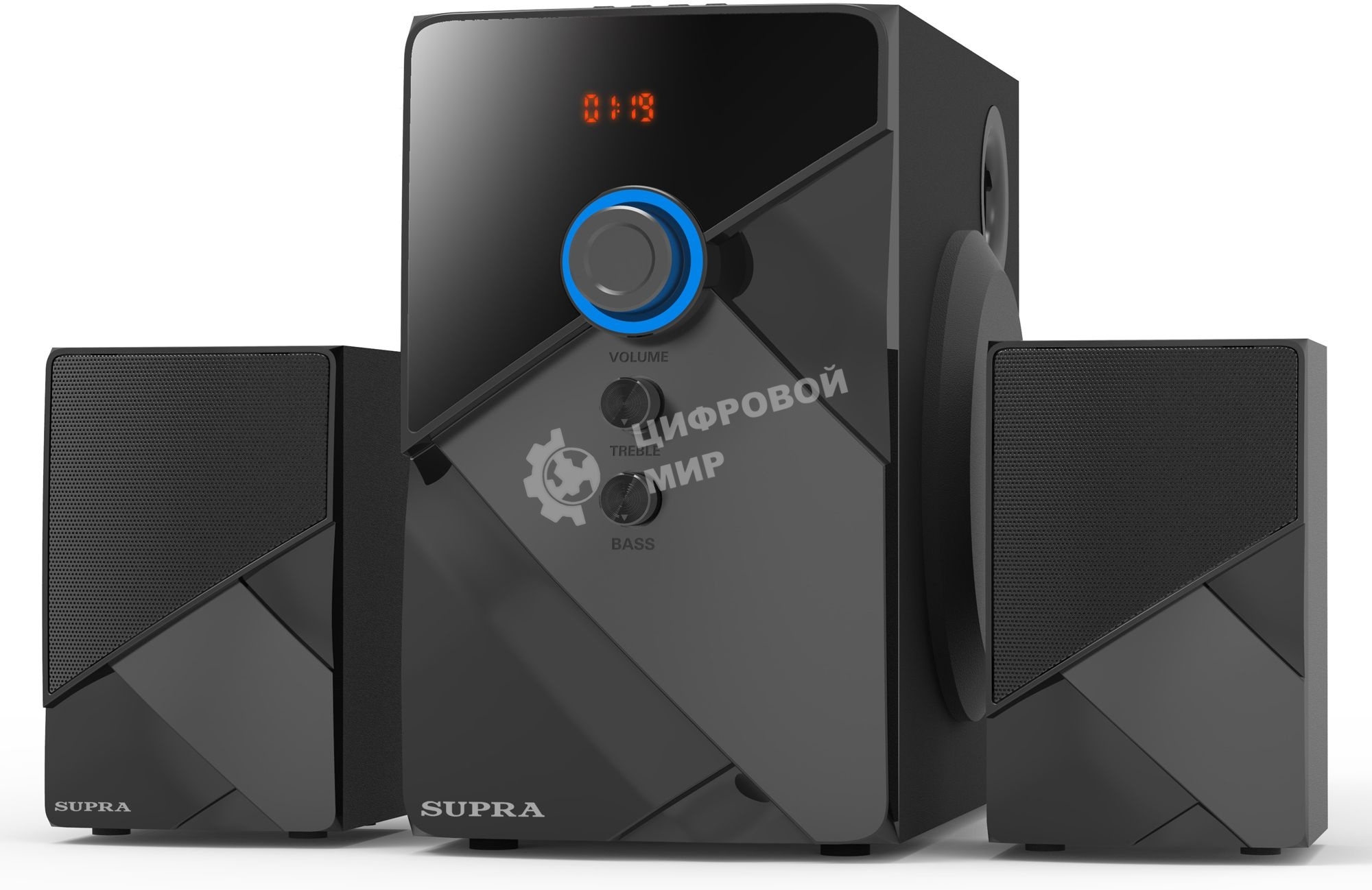 Акустическая система SUPRA SMB-290 (Bluetooth. Максимальная мощность: 550 Вт. Суммарная мощность (RMS) 60 Вт. FM тюнер. USB порт. SD порт. AUX вход. Пульт ДУ.)