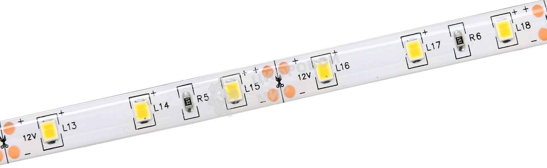 Лента светодиодная 5м IEK STANDARD LSR-2835WW60-4,8-IP65-12В