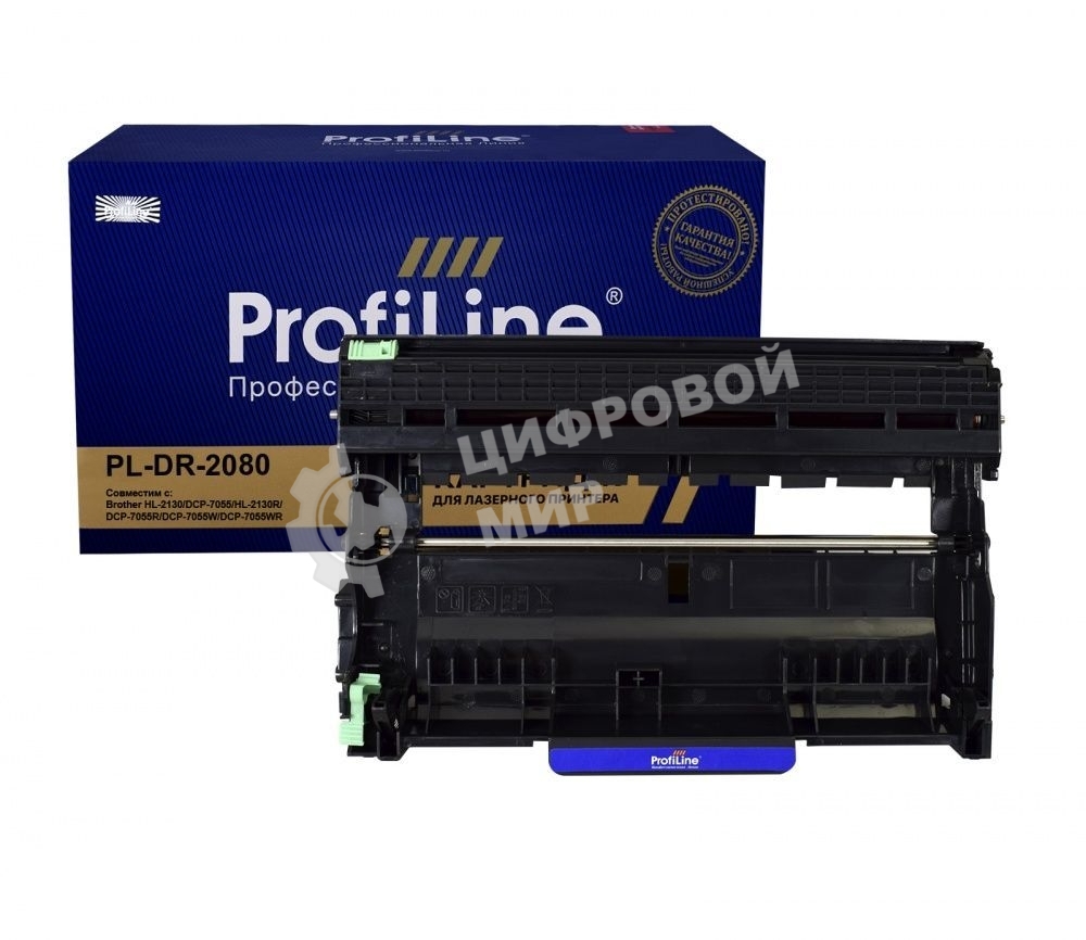 Драм-картридж PL-DR-2080 для Brother HL-2130/2130R/2132/2132R/2135W/2210/2220/2230/2240/2242D/2250/2270DW/2280DW/DCP-7055/7055R/7055WR/7057/7057R/7057WR/7060D/7060DR/7065DN/7065DNR/7070DW/7070DW 12000 копий ProfiLine