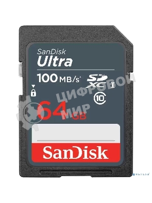 Флеш карта SDXC 64Gb UHS-I SDSDUNR-064G-GN3IN SANDISK