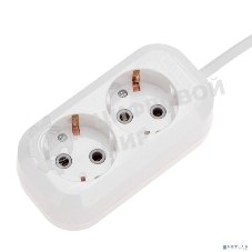 Удлинитель PROconnect 2 гнезда, 1,5 м, 3х0,75 мм², с/з, белый