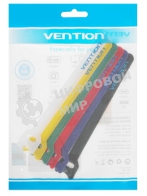 Кабельные хомуты Vention 6 шт. разноцветные 15 см. KAC00