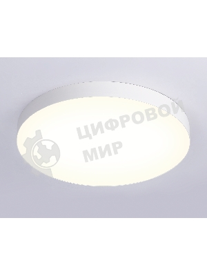 Потолочный светодиодный светильник Ambrella light FV5535 WH белый LED 90W 3000K D600*58 (Без ПДУ)