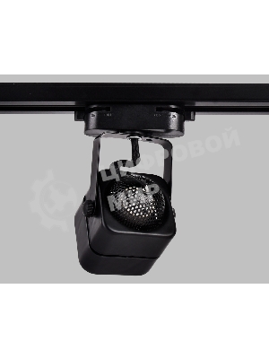 Трековый однофазный светильник со сменной лампой Ambrella light GL5108 BK черный GU10 max 12W