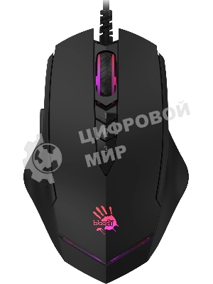 Мышь проводная A4Tech Bloody V8M Max черный, 12000 dpi, USB, кнопки - 10