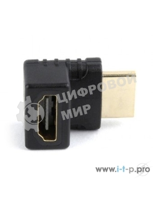 Переходник HDMI-HDMI Cablexpert A-HDMI270-FML, 19F/19M, угловой соединитель 270 градусов, золотые разъемы, пакет