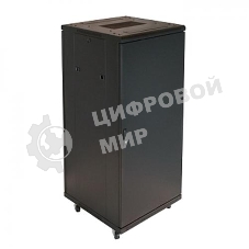 Телекоммуникационный шкаф Wize W27UR (Рэковая стойка)19”, высота 27U, габариты 1388х600х610 мм, вентиляция, колесики, макс. вес нагрузки 798 кг, сталь, черный