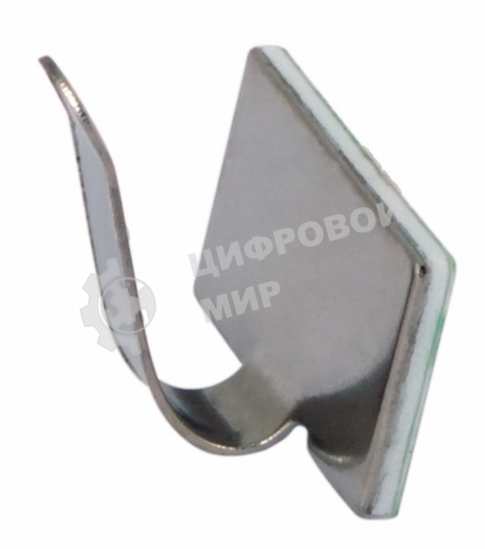 Площадки самоклеющиеся металлические с клипсой под шлейф Rexant (ПКШМ) 20x10 мм, упаковка 100 шт.