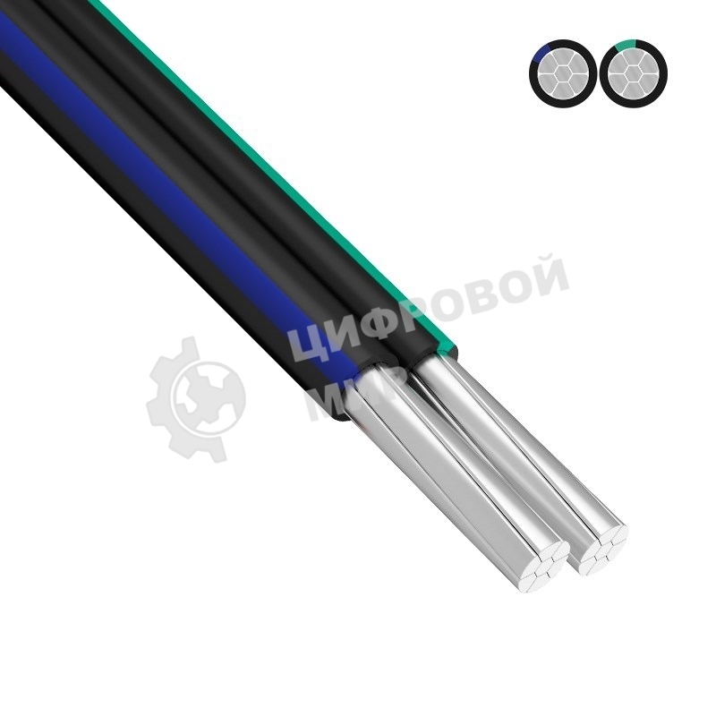 Провод Rexant СИП-4 2x16,0 мм², длина 25 метров, ГОСТ