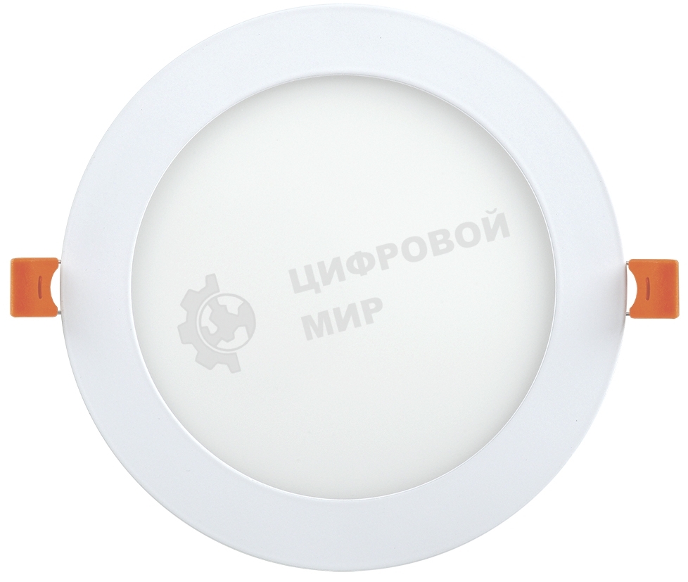 Светильник Iek LDVO0-1606-1-12-6500-K01 ДВО 1606 белый круг LED 12Вт 6500К IP20 алюм. корпус, диам 170 мм