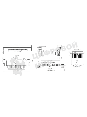 Разъем FPC Half Coverage Top Contact 0.5K-BS-36PWB 36 pin высота 2мм шаг 0,5мм