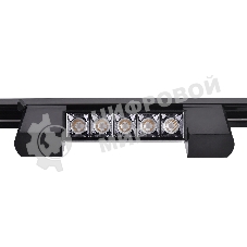 Трековый однофазный светодиодный светильник Ambrella light GL6688 BK черный LED 6W 4200K 24°