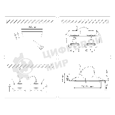 Светильник Ambrella light TN30712/2 BK черный GU5.3/2 182*92*36