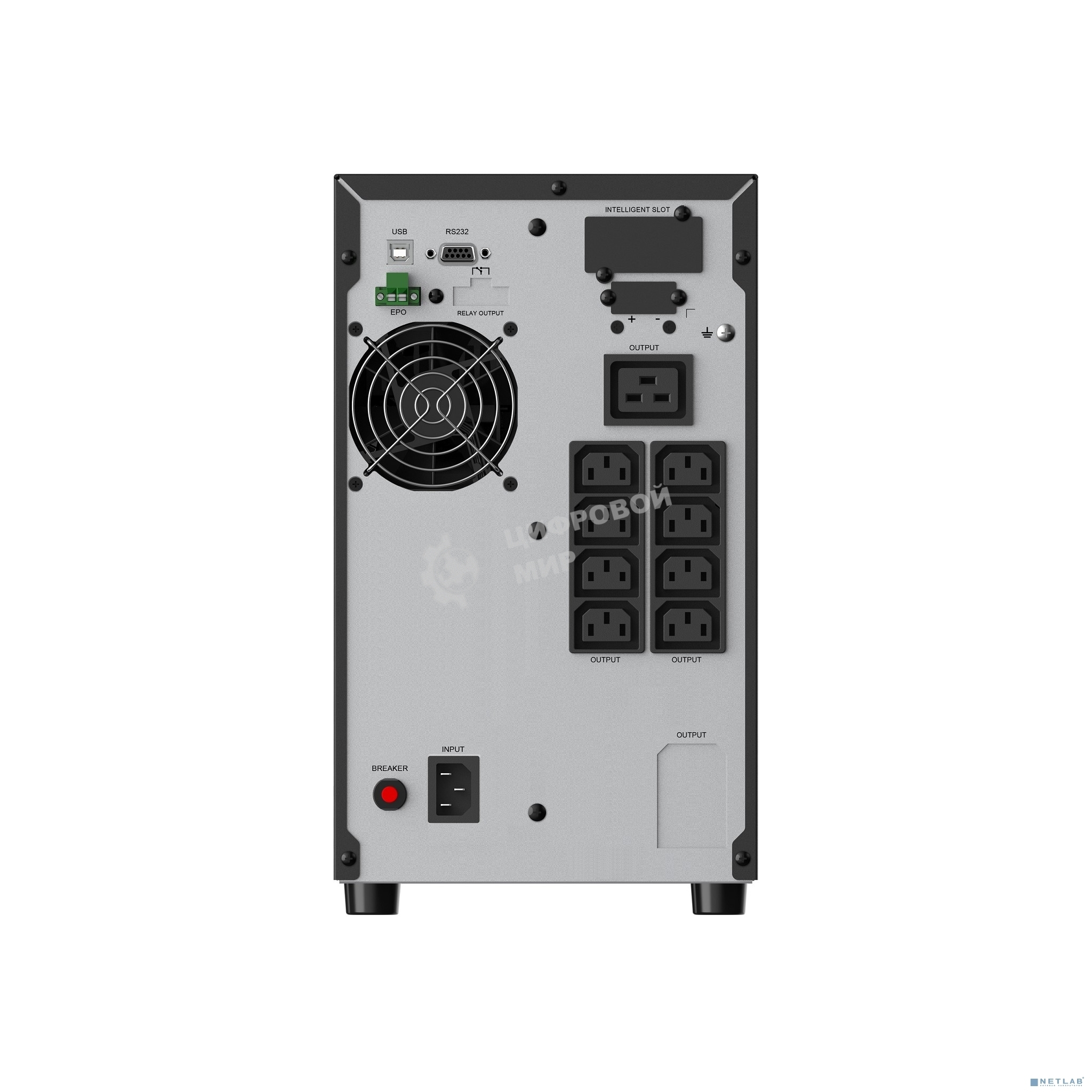 ИБП CBR ESSENCE ESN-2000C Online 2000 VA / 2000 W, Tower, 6 x C13, LCD, HID-USB, RS232, EPO, SNMP slot (ESN-2KT-6I-LCHERSC)