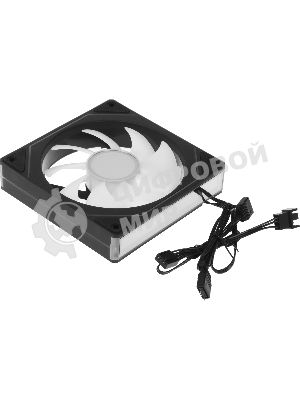 Вентилятор для корпуса Bloody CF-11 LCD ARGb 120х120x25 черный 4-pin 32дБ (упак.:1шт) (CF-11-ARGb120-BK) Ret