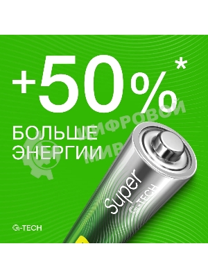 Алкалиновые батарейки GP Super Alkaline G-Tech 24А ААA - 40 шт. в пленке