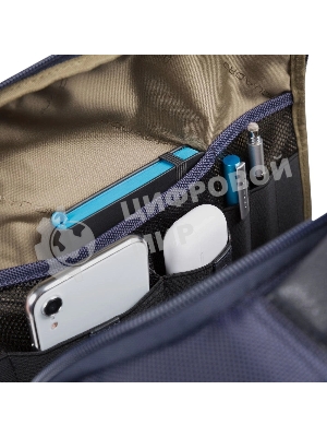 Рюкзак Piquadro Brief2 CA4818BR2/BLU синий нейлон/натур.кожа