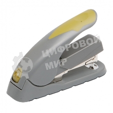 Степлер настольный Kw-Trio 5618GR/GREEN Soft-Touch 24/6 24/8 26/6 26/8 (40 листов) снижение усилия, серый/зеленый 100 скоб