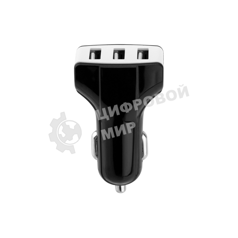 Зарядное устройство в прикуриватель Rexant 3 x USB, 1000mA, черный