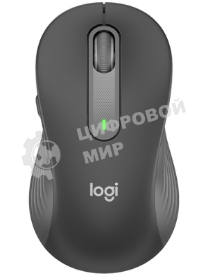 Мышь беспроводная Logitech Signature M650 L черный, 4000 dpi, радиоканал, Bluetooth, USB, кнопки - 5