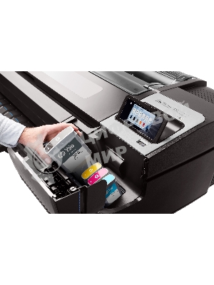 Плоттер струйный HP DesignJet T1700dr 44-in Printer (W6B56A), A0, цветной, 44