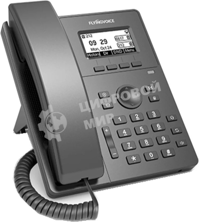 Телефон IP Flyingvoice P10W серый (упак.:1шт)