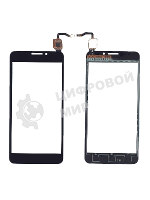 Сенсорное стекло (тачскрин) для Alcatel Idol X 6040D черное
