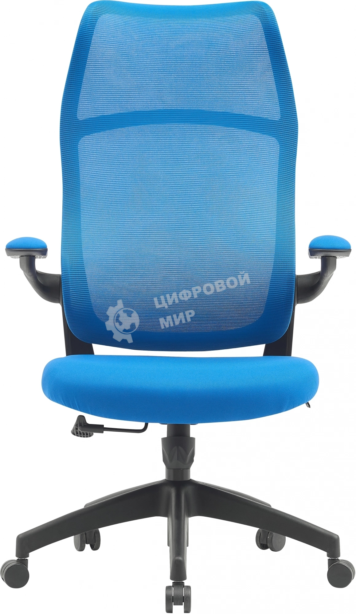 Кресло компьютерное Cactus CS-MC505-BL темно-синий, сиденье темно-синий, сетка/ткань, крестов. пластик