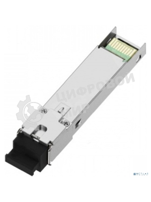 Оптический трансивер NTSS Модуль SFP, 1,25 Гбит/с, разъем SC, рабочая длина волны 1310/1550нм, SM, WDM, дальность до 3км, ОБ 6дБ, DDM NTSS-SFP-1.25G-35-3SD