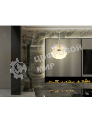 Подвесной светодиодный светильник Ambrella light LH11001 GD/FR золото/белый матовый 20W 3000K D180*200
