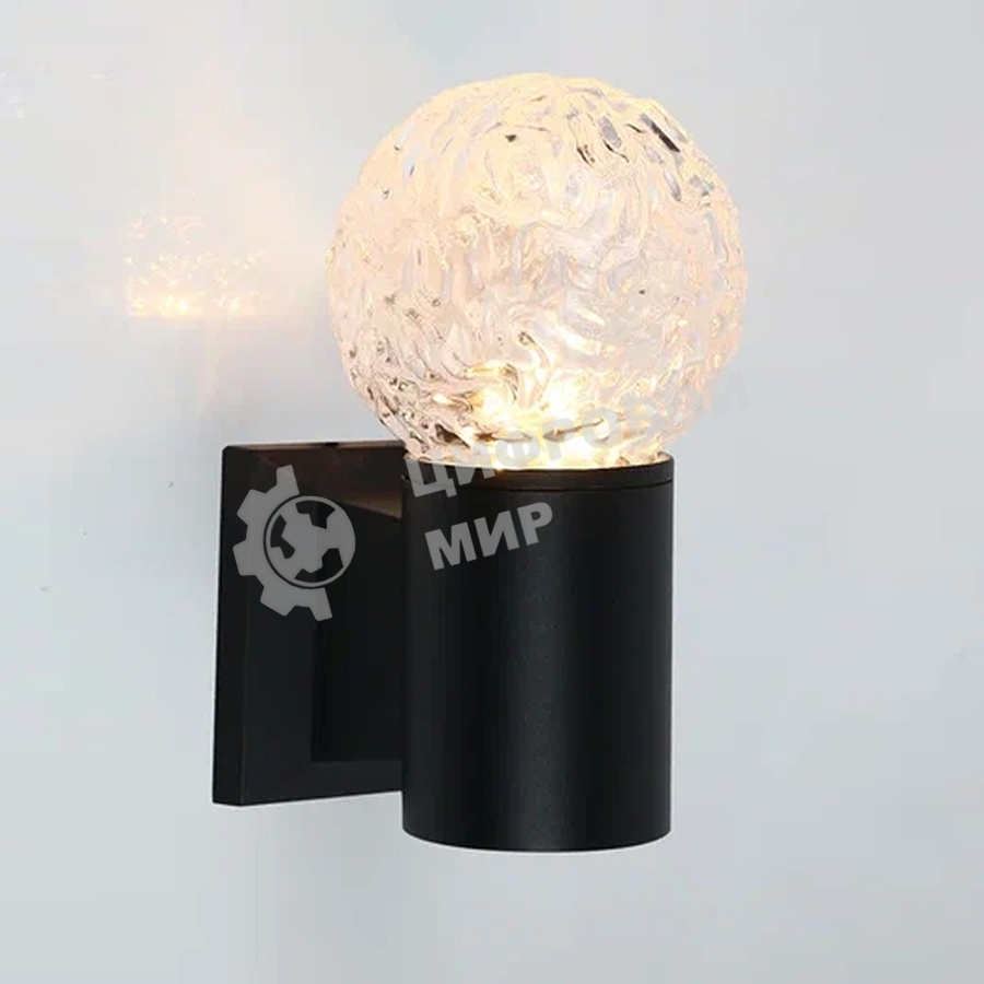 Фасадный светильник General GWL-G9-5-ROUND-IP65 Черный Квазар