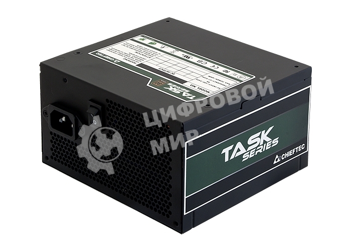 Блок питания Chieftec Task TPS-600S, 600Вт, 80 PLUS Bronze, 120мм, черный