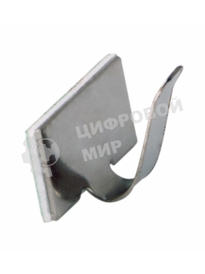 Площадки самоклеющиеся металлические с клипсой под шлейф Rexant (ПКШМ) 20x10 мм, упаковка 100 шт.