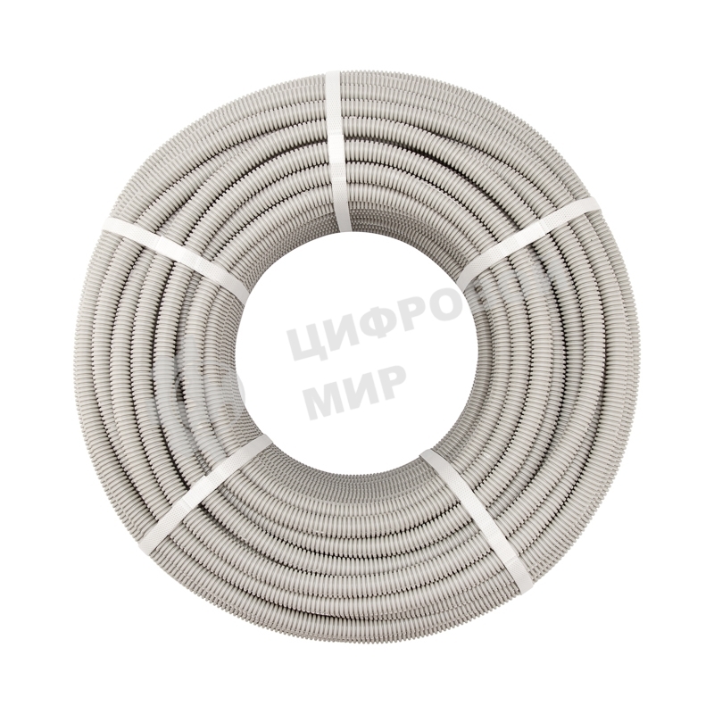 Труба гофрированная Rexant из ПВХ, с зондом, Ø16 мм