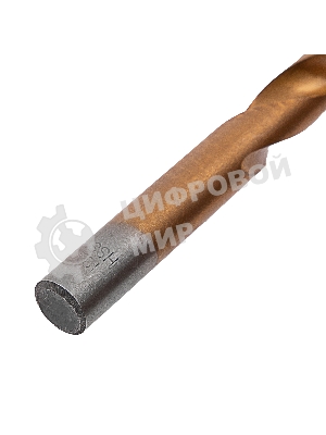 Сверло по металлу Matrix, 12 мм, HSS, нитридтитановое покрытие, цилиндрический хвостовик