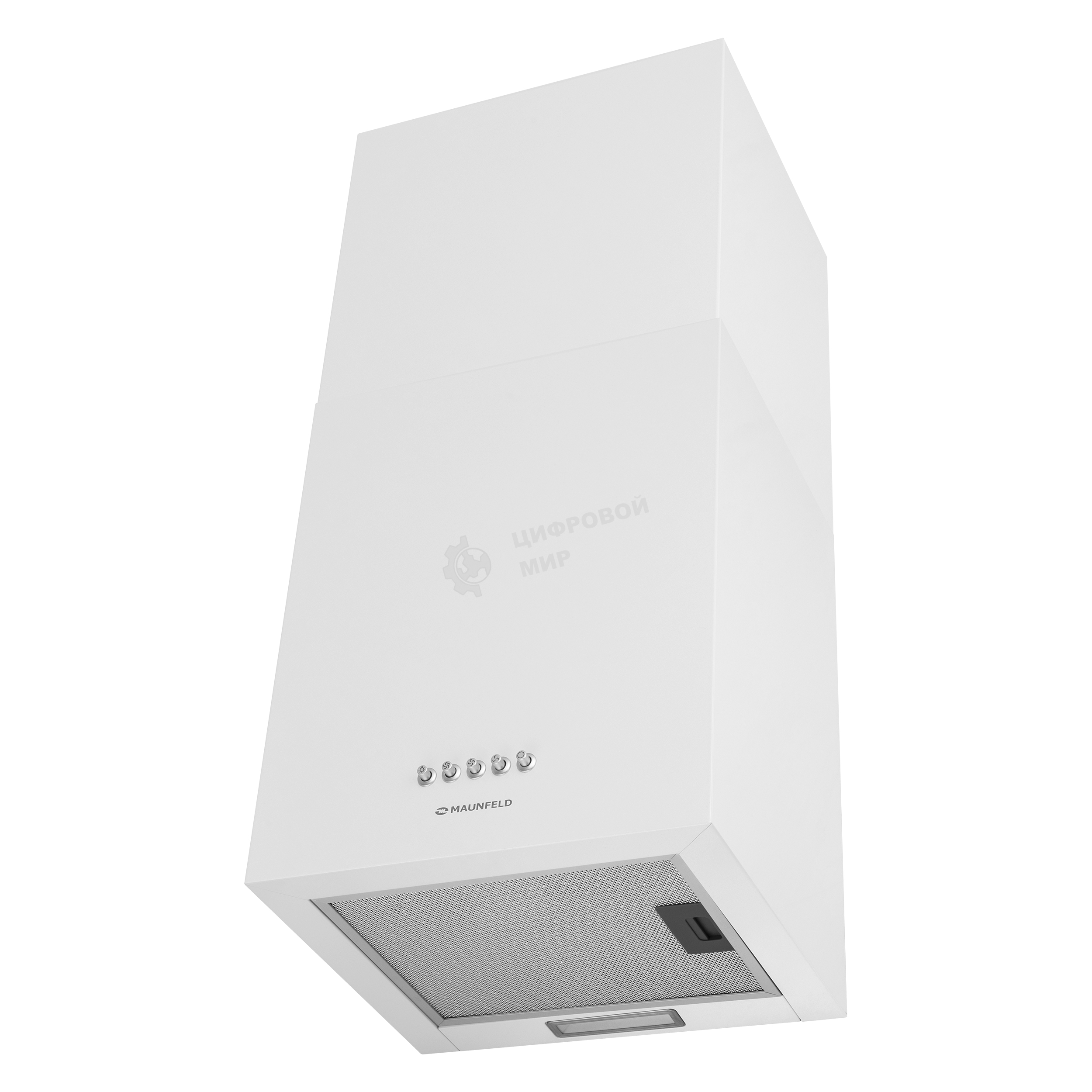 Вытяжка пристенная островная Maunfeld Box Push 40 белый, 40 см, 1000 куб. м/ч, 60 дБ