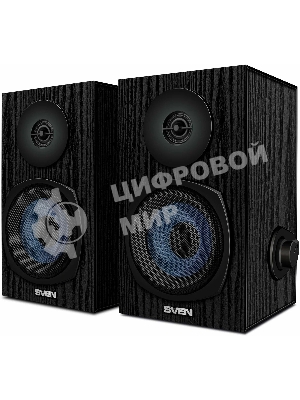 Акустическая система 2.0 SVEN SPS-576 черные (2x4W, Bluetooth, дерево)