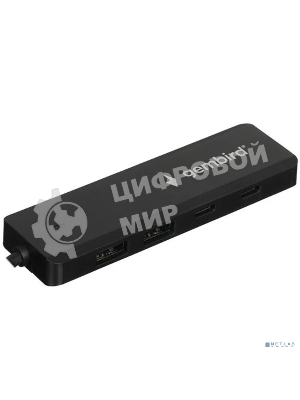 Разветвитель USB3.1 Gembird UHB-C415, 2хUSB, 2хType-C, с доп.питанием (порт Type-C), кабель USB 19см