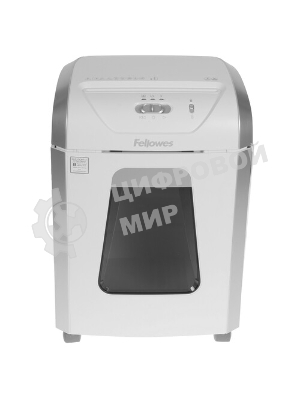 Шредер Fellowes PowerShred 15С белый (секр.P-4) фрагменты 15лист. 19лтр. скрепки скобы пл.карты