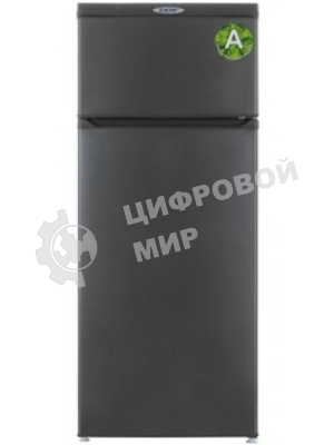 Холодильник DON R-216 G графит зеркальный двухкамерный 200/50л морозилка сверху