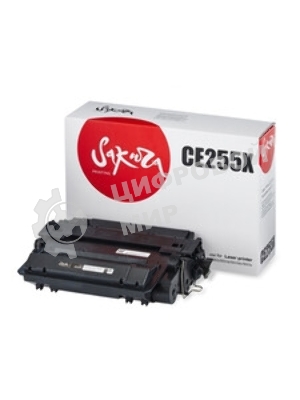 Картридж лазерный Sakura CE255X для HP LaserJet P3015/3015d/3015dn/3015x, черный, 12500 к.