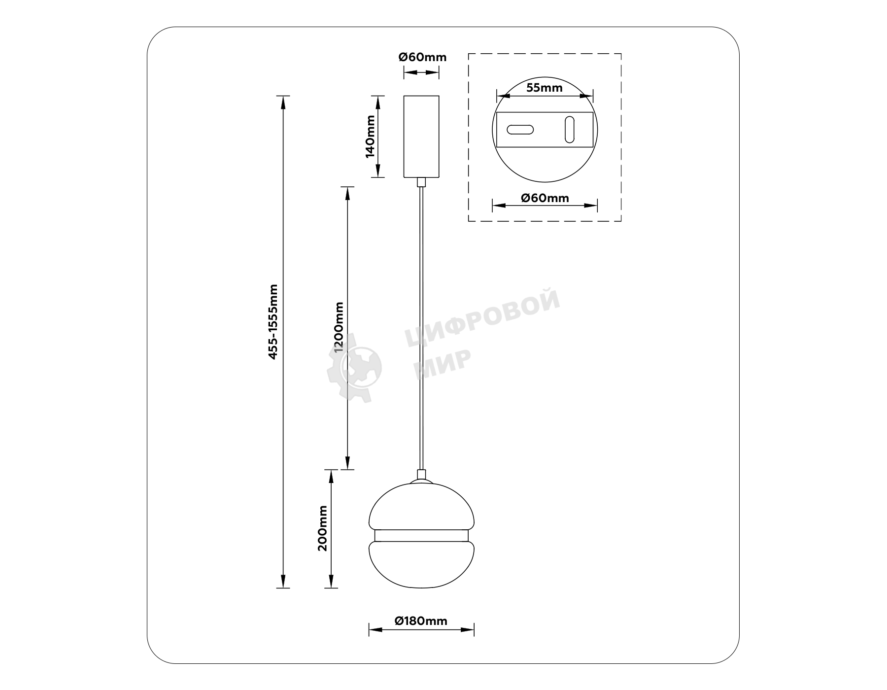 Подвесной светодиодный светильник Ambrella light LH11001 GD/FR золото/белый матовый 20W 3000K D180*200