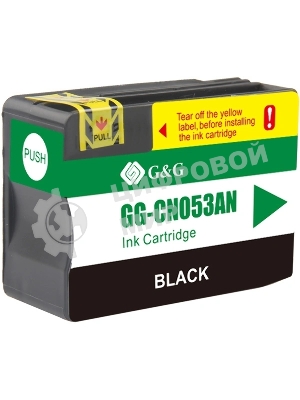 Картридж струйный G&G GG-CN053AN №932XL, черный (40мл) для HP Officejet 6100/6600/6700/7110/7510