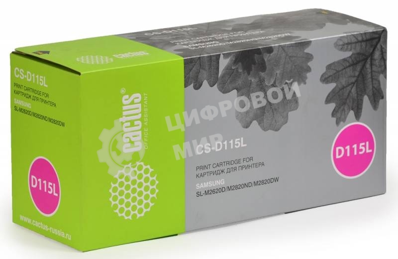 Картридж лазерный Cactus CS-D115L черный (3000 стр.) SL-M2620D/M2820ND/M2820DW