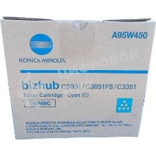 Тонер-картридж Konica-Minolta bizhub C3351/C3851 синий TNP-49C